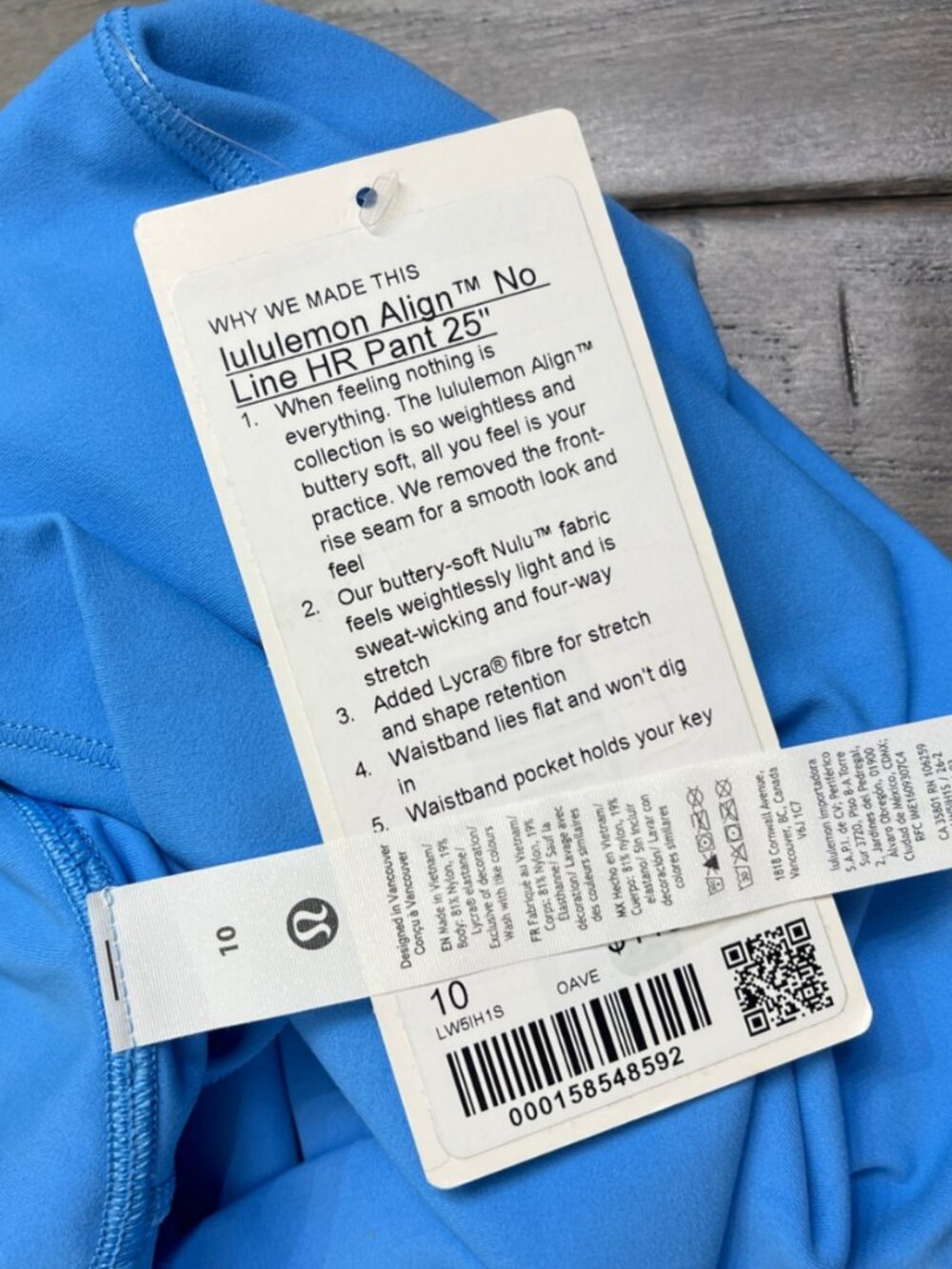 Lululemon NWT Align No Line High-Rise Pant 25" Ocean Wave - Picture 7 of 7